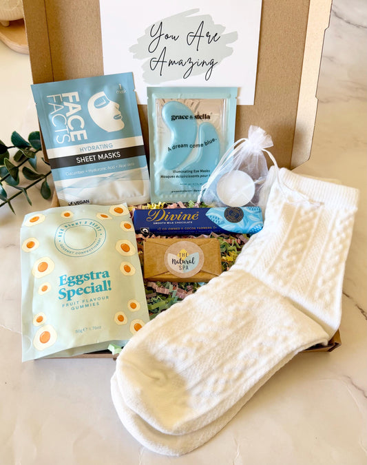 Pick Me Up Gift for Her - Care Package Hug in a Box - Thinking of You Letterbox Gift - Cheer Up Gift for Friend - Self Care Gift Box for Mum