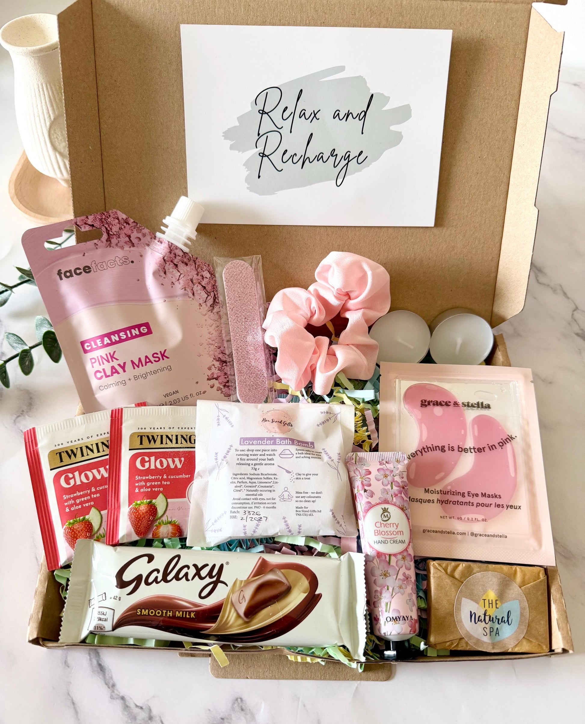 Pamper Hamper - Letterbox Gift - Hug in a Box - Self Care Package - Get Well Soon - Birthday - Spa Gift for Her - Personalised