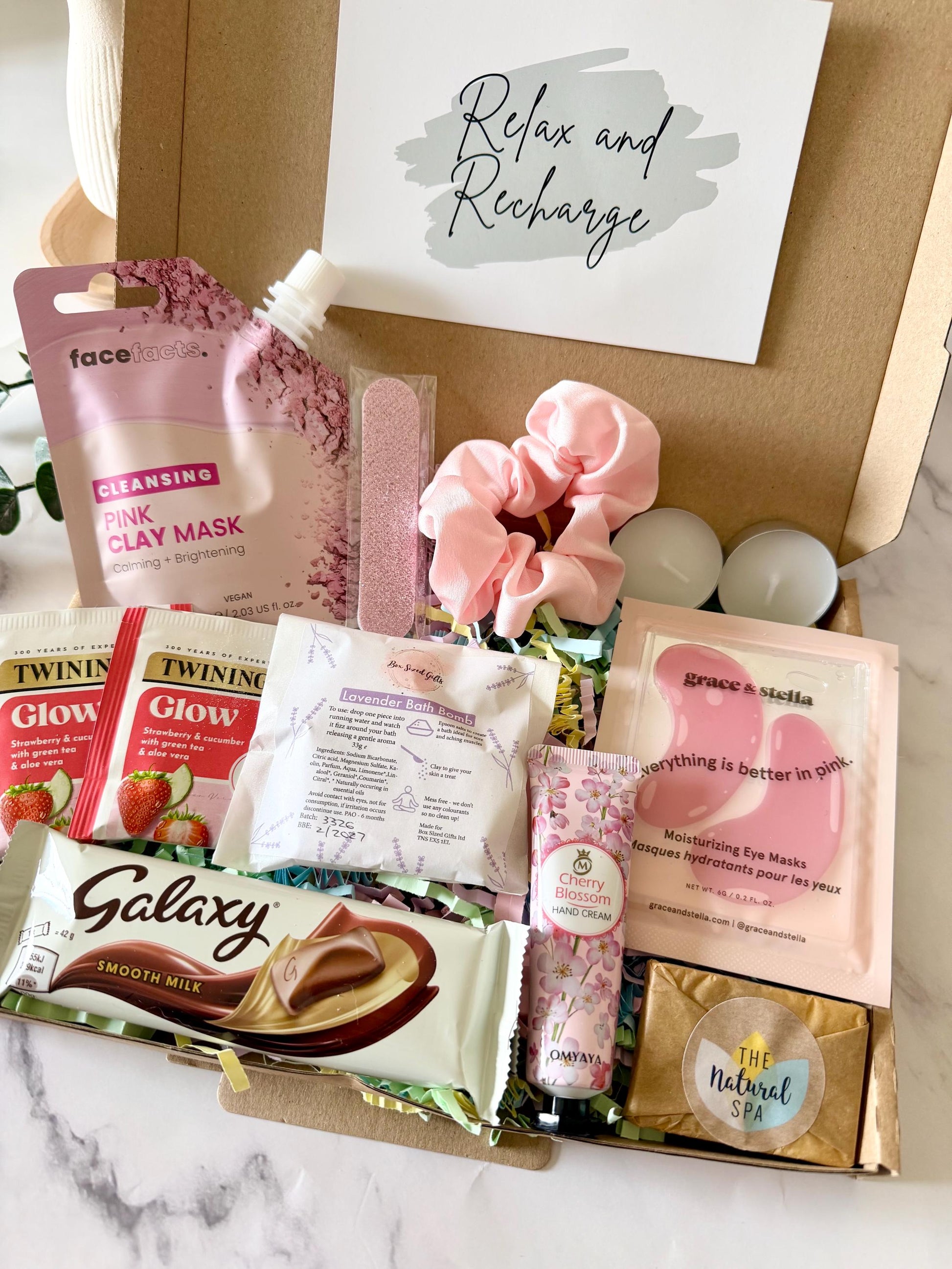 Pamper Hamper - Letterbox Gift - Hug in a Box - Self Care Package - Get Well Soon - Birthday - Spa Gift for Her - Personalised