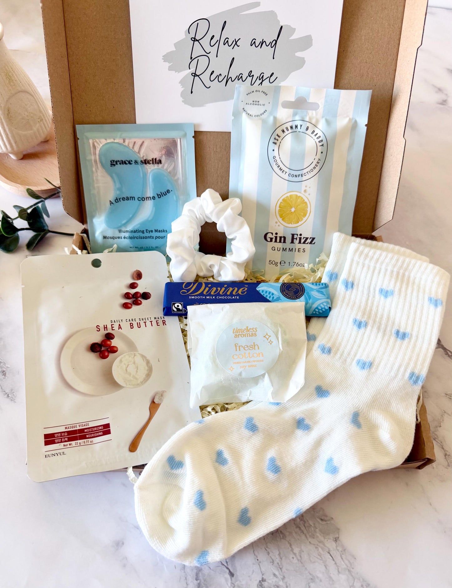 Hug in a Box - Thinking of You Gift - Care Package - Self Care Gift for Her - Get Well Soon - Pamper Gift - Sending Hugs - Wellness Gift Set