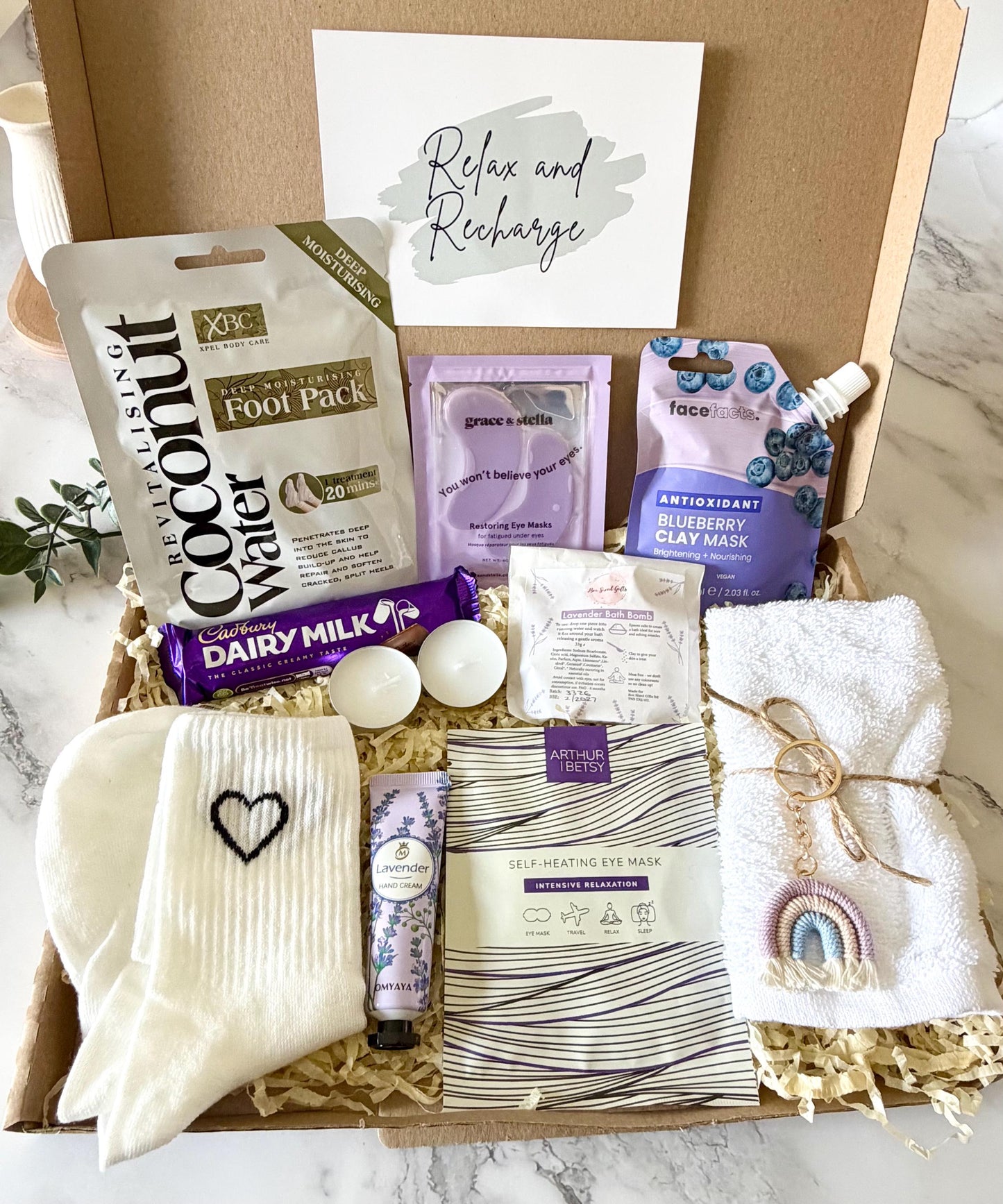 Pamper Hamper - Letterbox Gift for Her - Spa Self Care Package - Hug in a Box - Birthday Gift for Friend - Relaxation Gift - Get Well Soon
