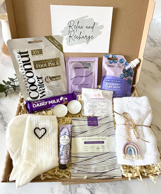 Pamper Hamper - Letterbox Gift for Her - Spa Self Care Package - Hug in a Box - Birthday Gift for Friend - Relaxation Gift - Get Well Soon