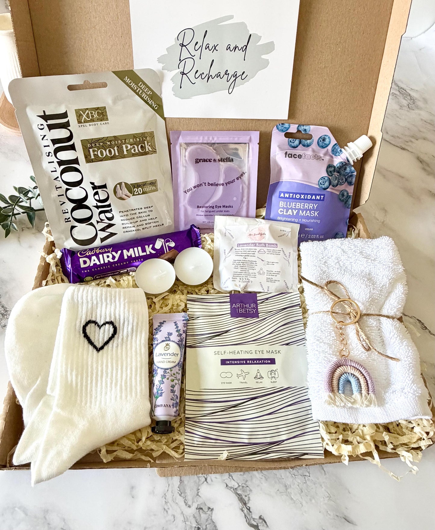 Pamper Hamper - Letterbox Gift for Her - Spa Self Care Package - Hug in a Box - Birthday Gift for Friend - Relaxation Gift - Get Well Soon