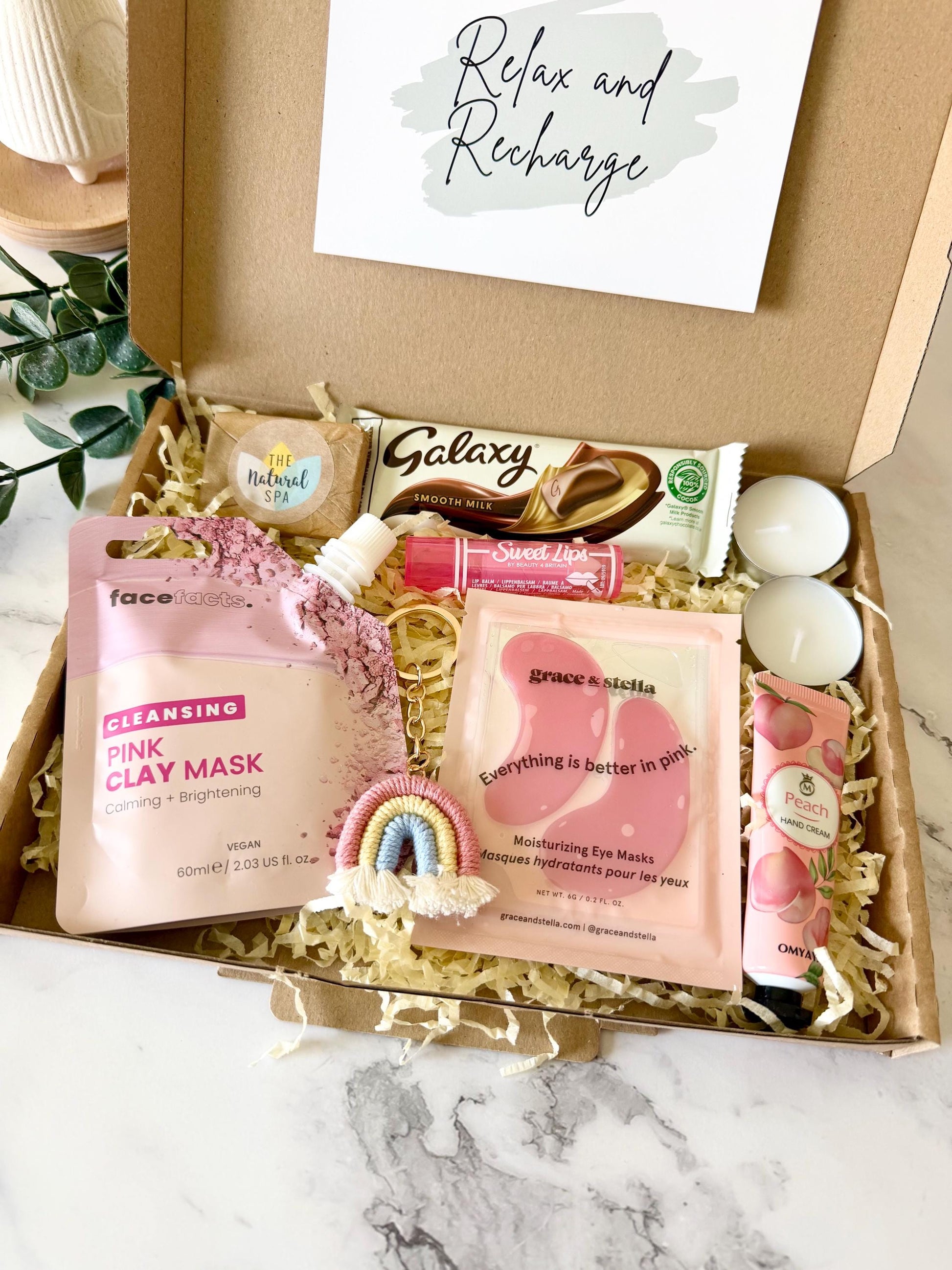 Pamper Gift Box for Her - Hug in a Box - Birthday Pamper - Relax Gift - Self Care Package - Pick me Up Letterbox Gift - Thinking of You
