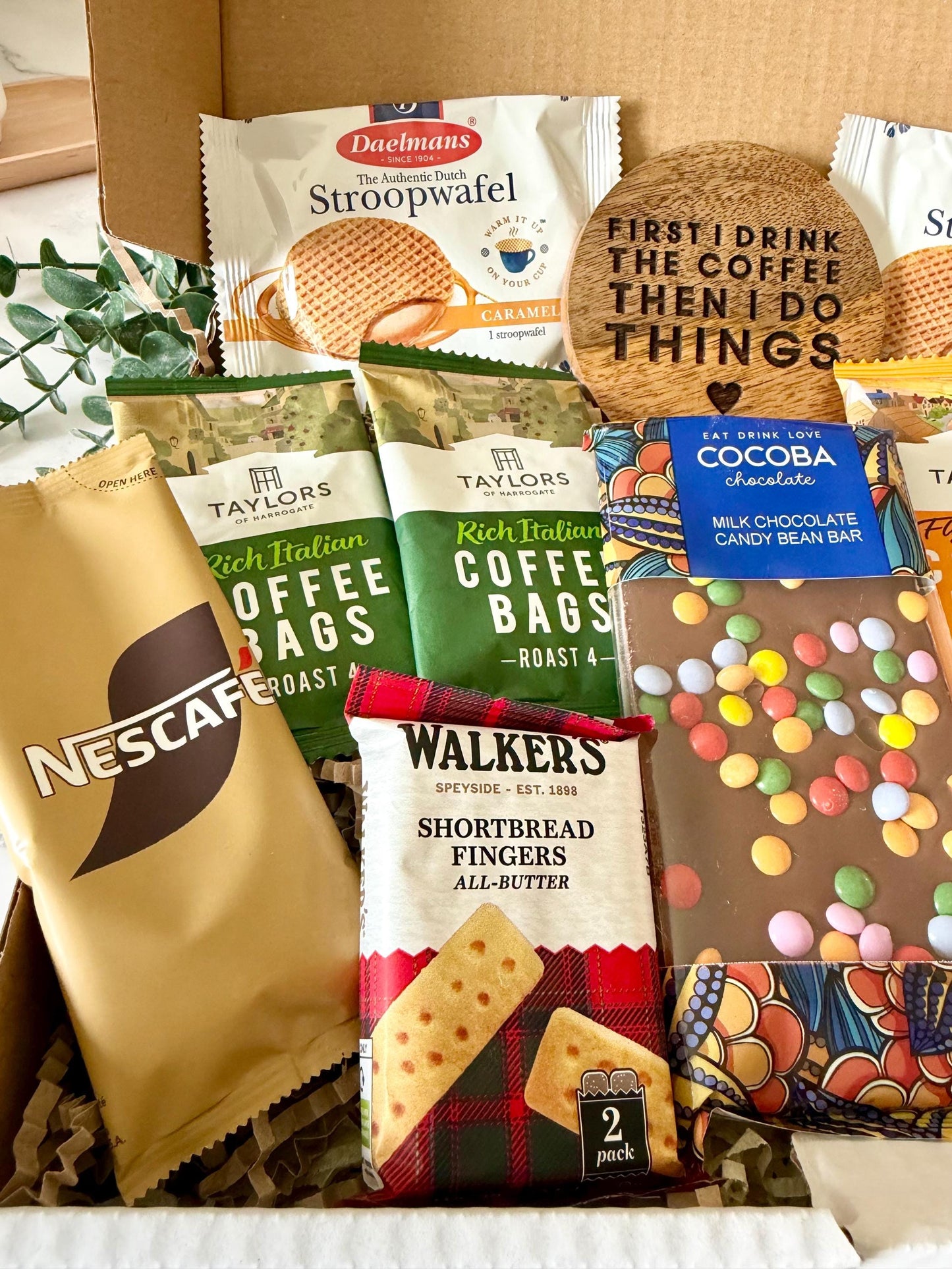 Coffee Hamper - Hug in a Box - Thinking of You - Birthday Gift - Get Well Soon - Congratulations - Anniversary - New Home - Thank you Gift