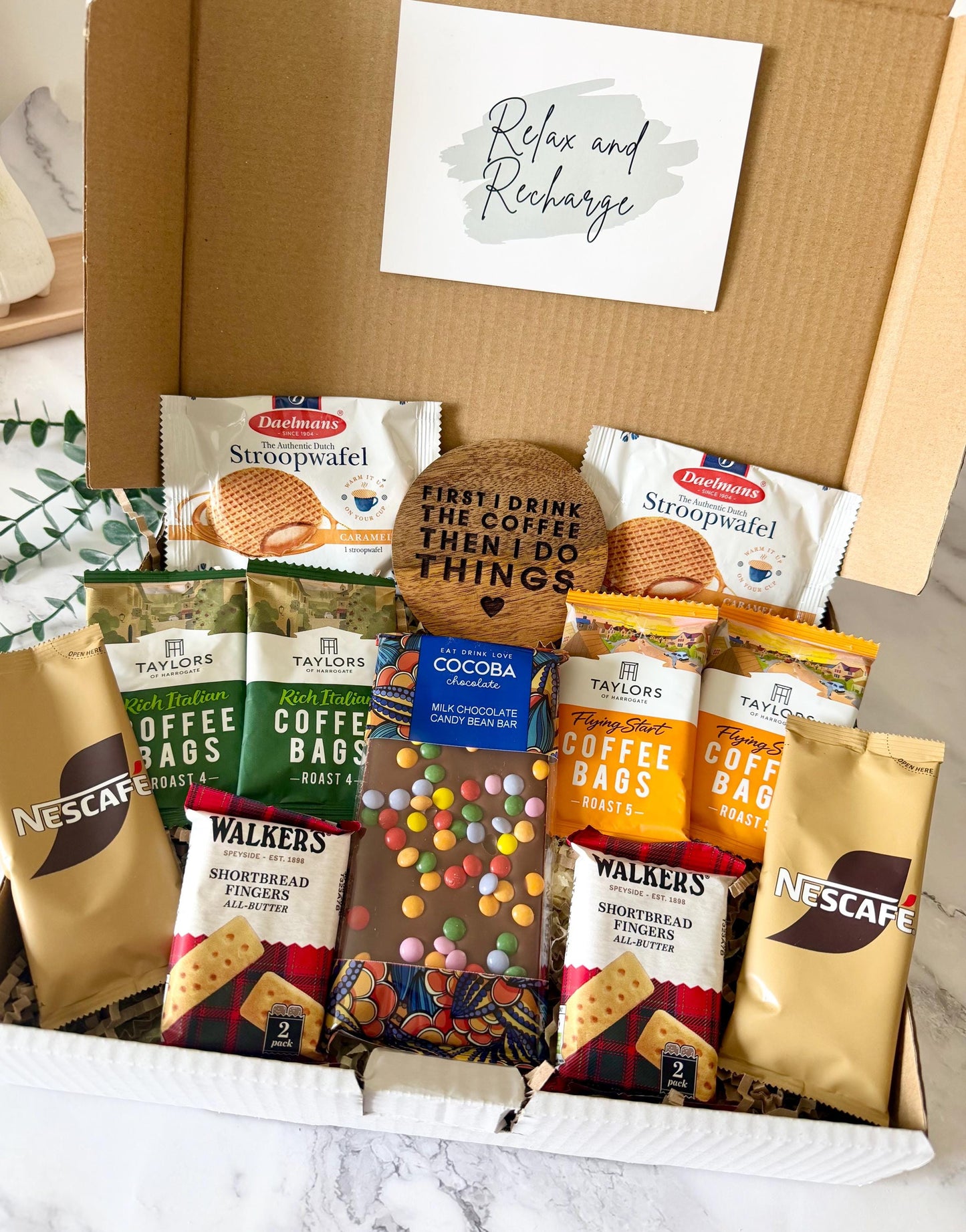 Coffee Hamper - Hug in a Box - Thinking of You - Birthday Gift - Get Well Soon - Congratulations - Anniversary - New Home - Thank you Gift