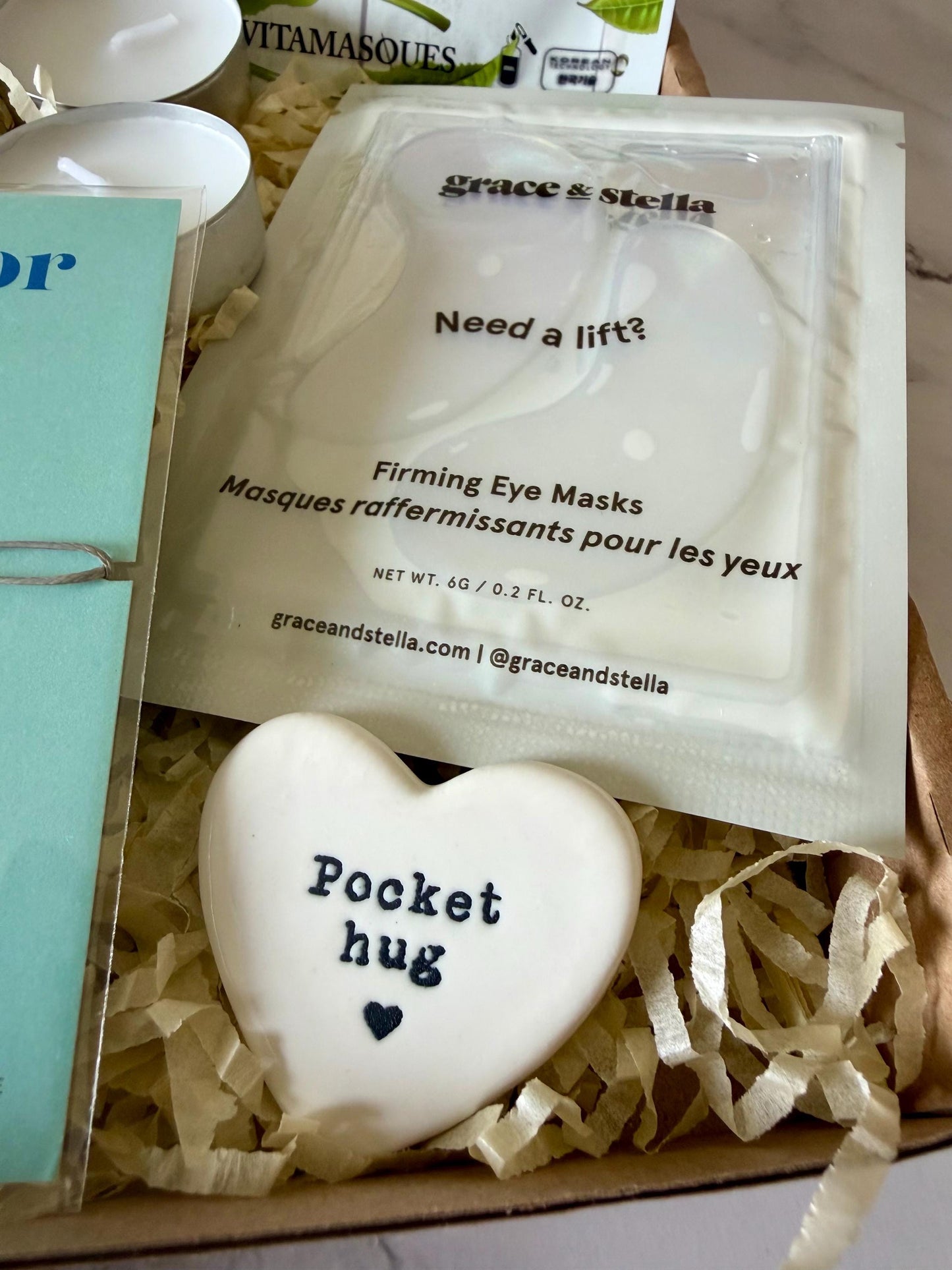 Hug in a Box for Her - Pamper Hamper - Get Well Soon Recovery Gift - Sympathy Gift Box - Thinking of You - Letterbox Gift - Care Package