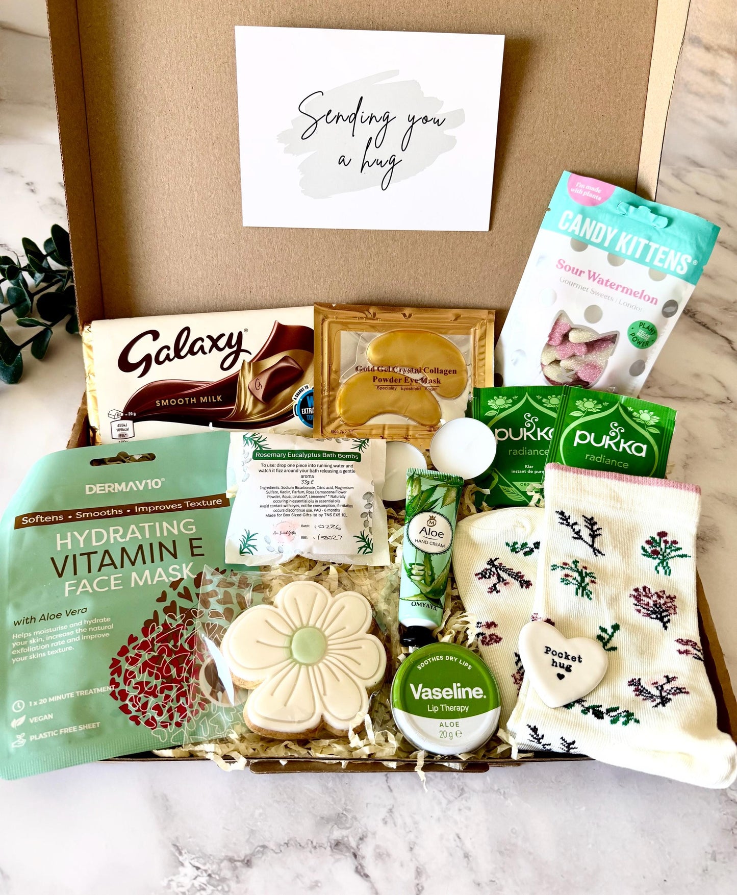 Hug in a Box - Pamper Hamper - Thinking Of You - Care Package - Letterbox Gift - Birthday Gift for Her - Pick me Up Gift - Get Well Soon