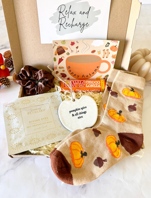 Autumn Letterbox Gift - Hug in a Box - Pumpkin Gift Box - Boo Box - Halloween Gift - Self Care Gift Box For Her - Care Package - Birthday