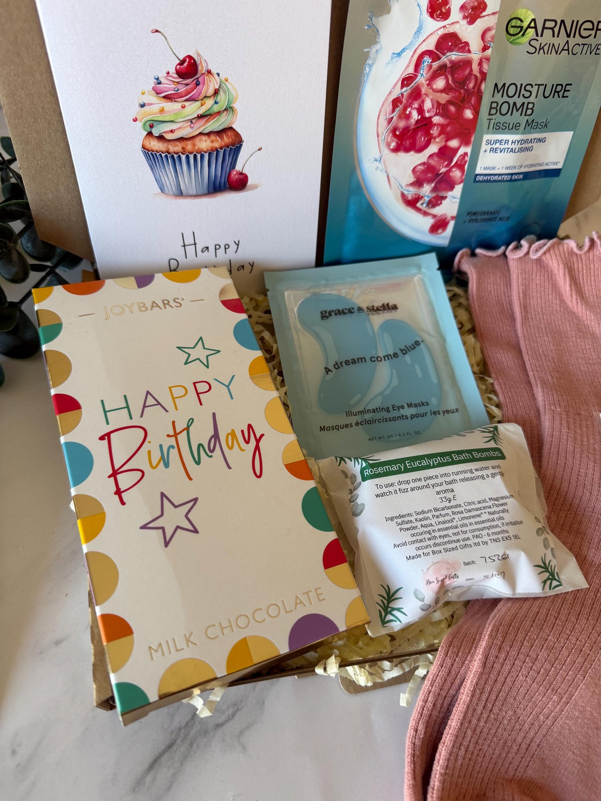 Birthday Gift for Her - Pamper Hamper - Gift for Friend - Hug in Box - Personalised Letterbox Gift - Birthday Treat Box - Self Care Gift