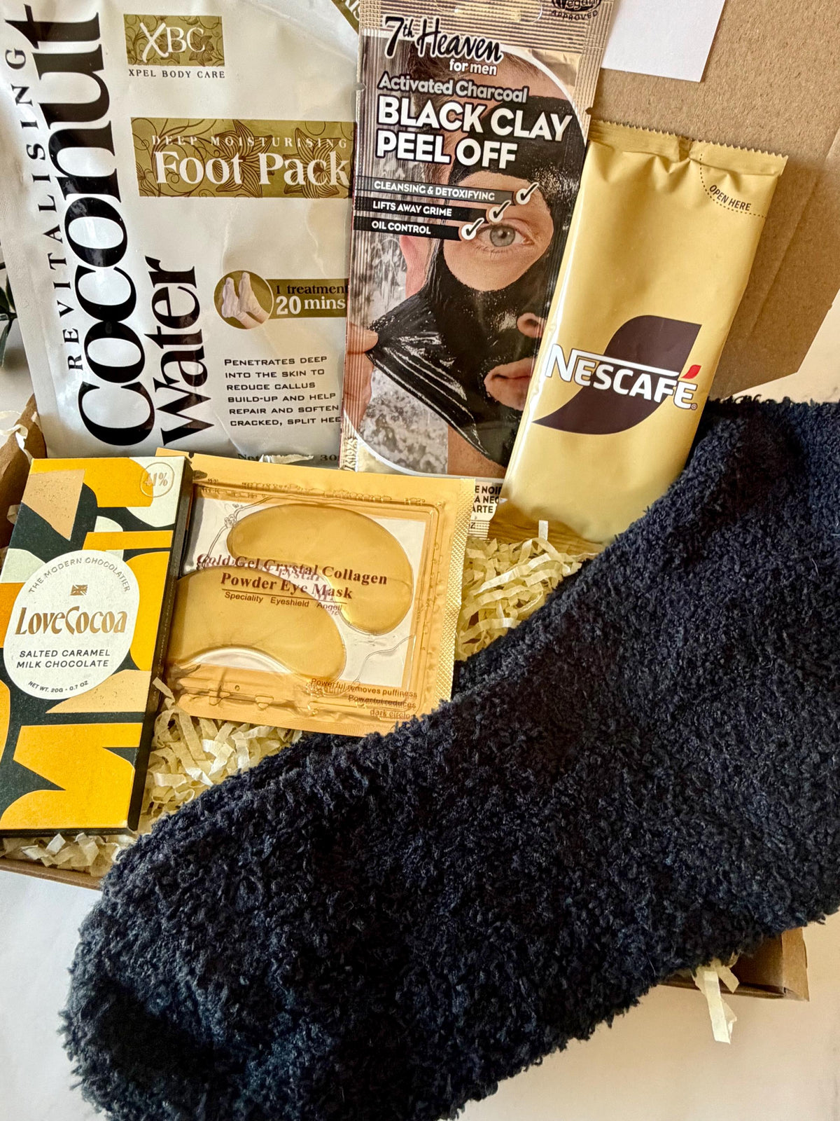 Mens Pamper Gift Box - Hug in a Box - Self Care Letterbox Gift - Pick me Up - Get Well Soon - Gifts for Him - Care Package - Birthday Gift