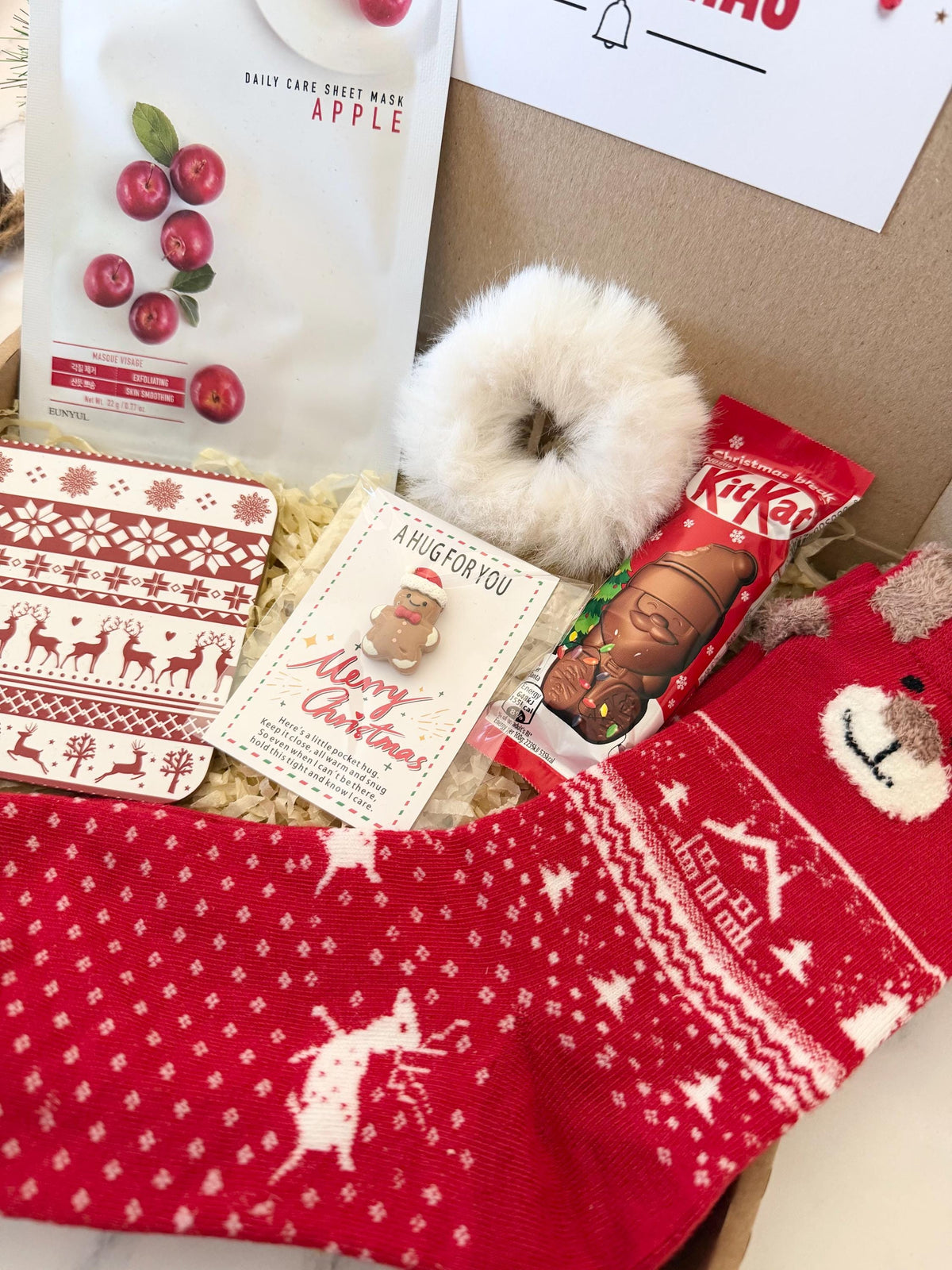 Christmas Hug in a Box - Christmas Gift for Her - Care Package Hamper Ladies Treat Box - Secret Santa - Self-Care Gift Box - Xmas Eve Box