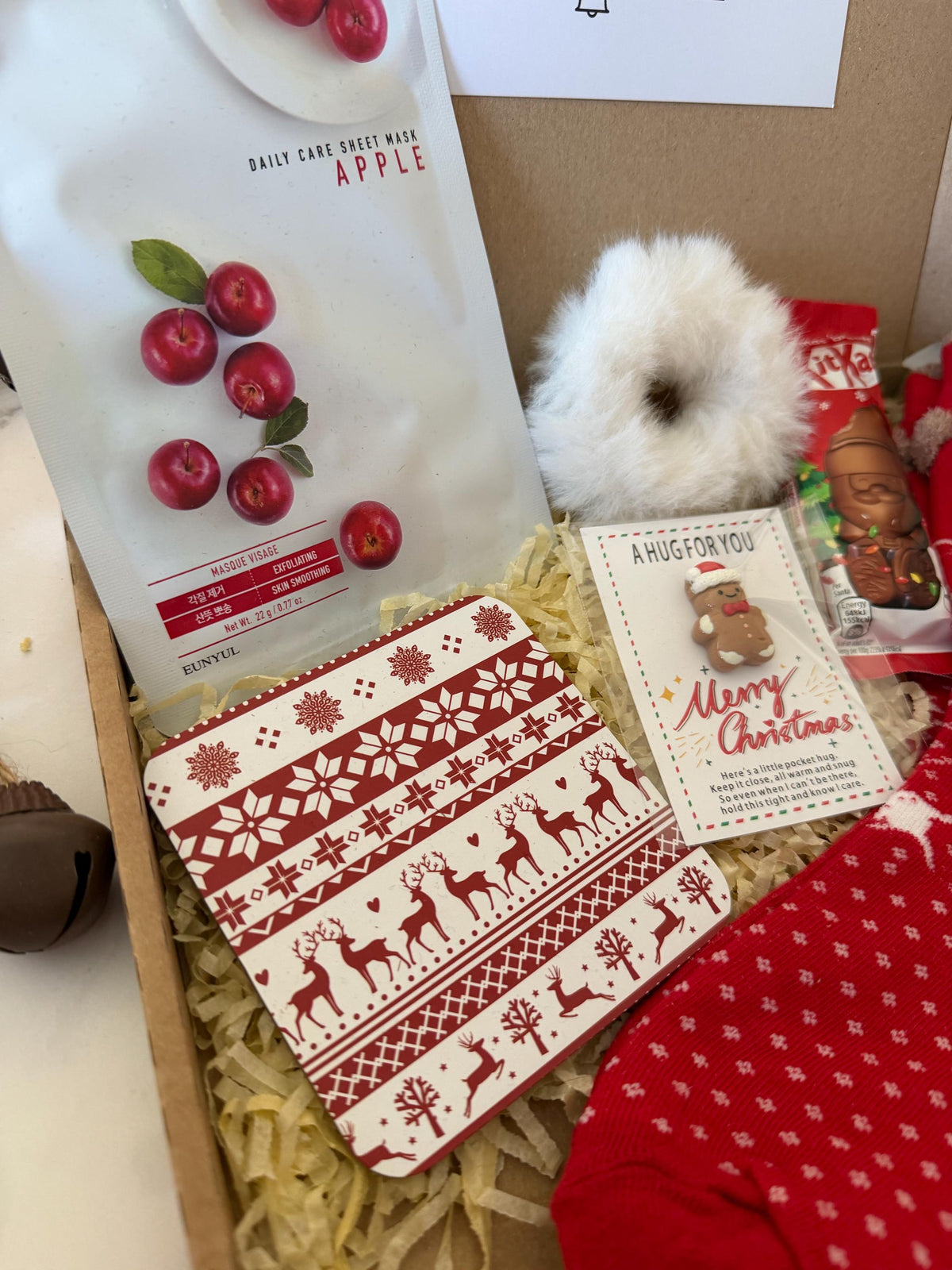 Christmas Hug in a Box - Christmas Gift for Her - Care Package Hamper Ladies Treat Box - Secret Santa - Self-Care Gift Box - Xmas Eve Box