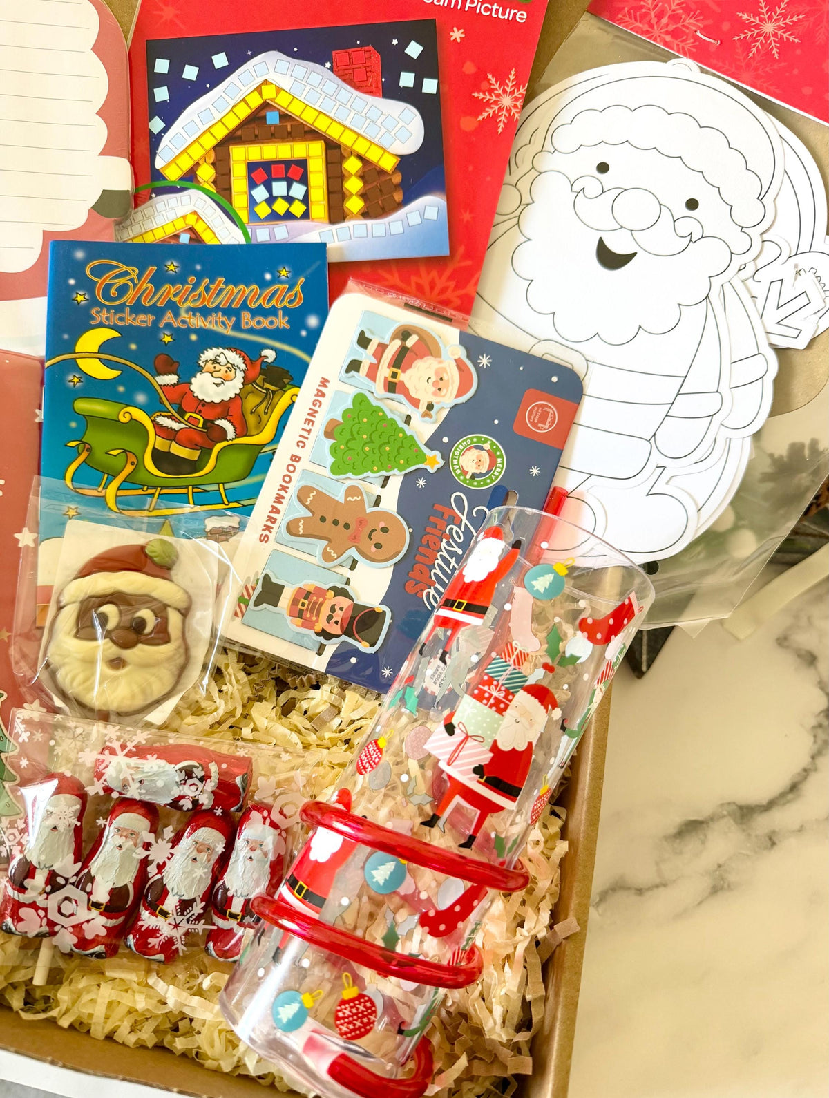 Childrens Christmas Gift - Activity Box - Pre Filled Xmas Eve Box - Kids Christmas Hamper - Christmas Present - Personalised