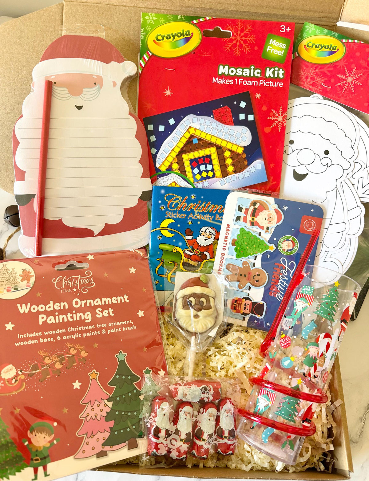 Childrens Christmas Gift - Activity Box - Pre Filled Xmas Eve Box - Kids Christmas Hamper - Christmas Present - Personalised