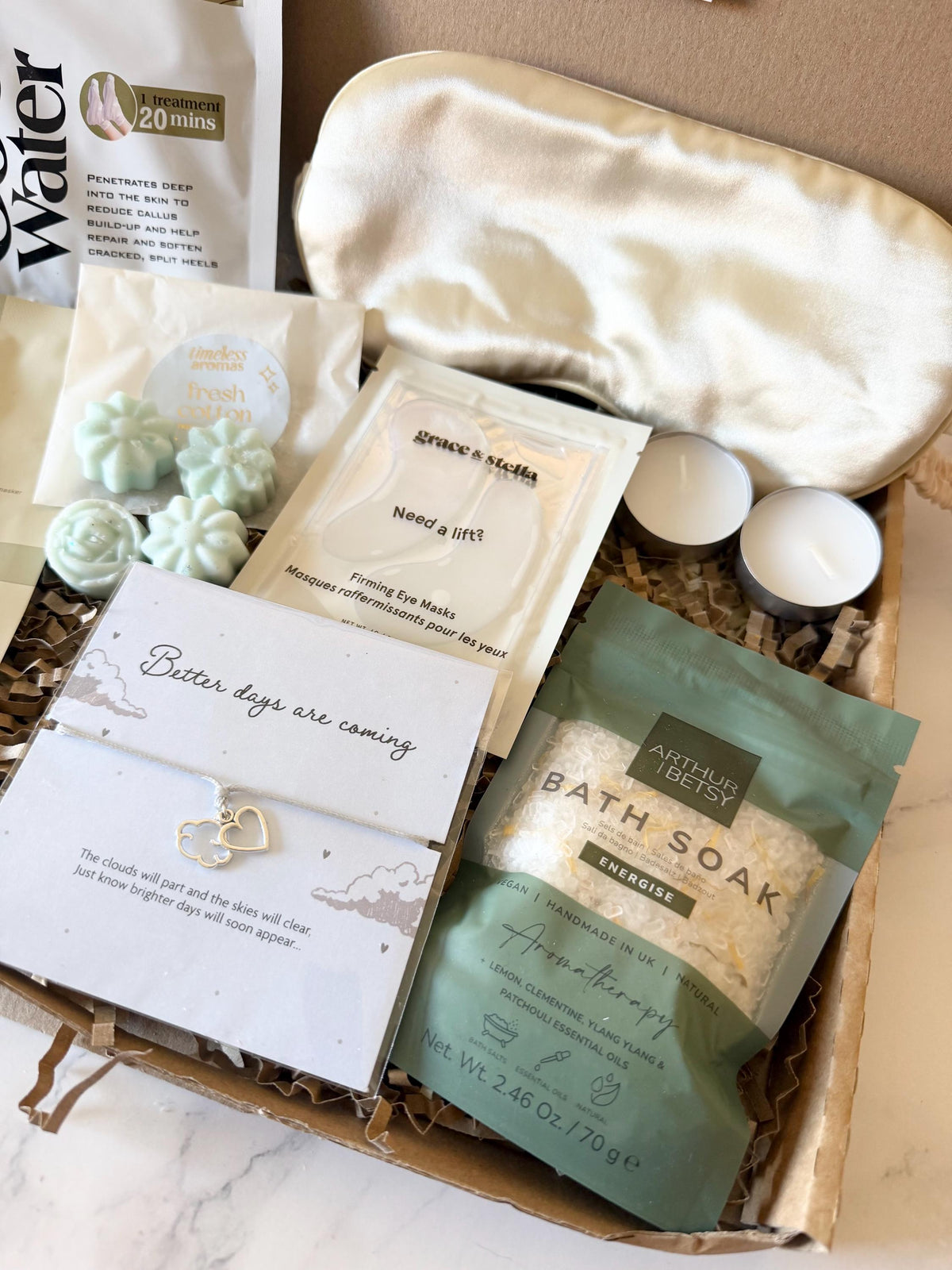 Care Package - Hug in a Box - Thinking Of You - Get Well Soon - Pamper Hamper - Sympathy - Pick me Up Gift Box - Personalised Self Care Gift