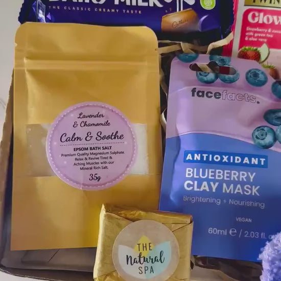 Pamper Hamper Hug in a Box - Spa Self Care Gift -  Letterbox Gift for Her - Birthday Present - Get Well Soon - Thinking of You Care Package
