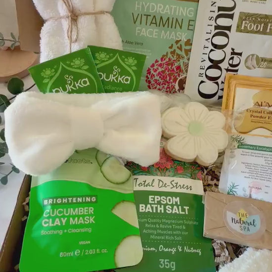 PAMPER HAMPER - Hug in a Box - Care Package - Letterbox Gift For Her - Spa Self Care - Pick me Up - Birthday Present - Friend - Personalised