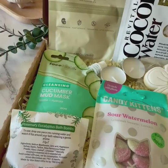 Care Package For Her - Hug In A Box - Spa Gift Basket - Pamper Hamper - Get Well Soon - Birthday Self Care Gift Box - Relaxation Gift