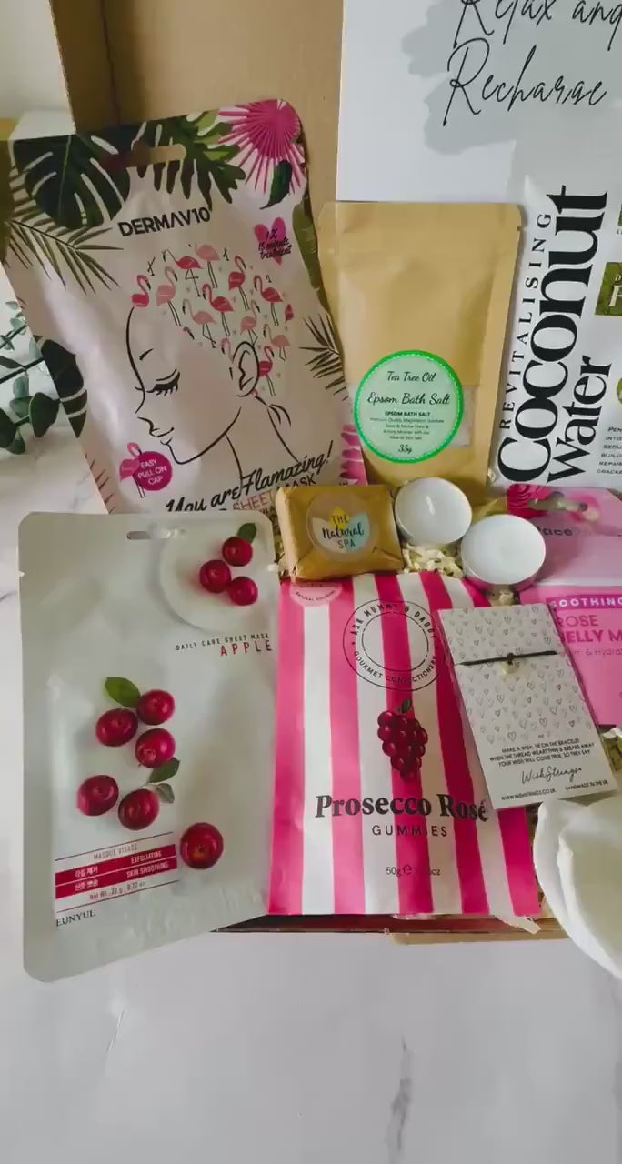 Pick Me Up Pamper Hamper Gift - Self Care Gift Box - Thinking of You Care Package - Cheer Up Gift for Her - Get Well Soon Letterbox Gift