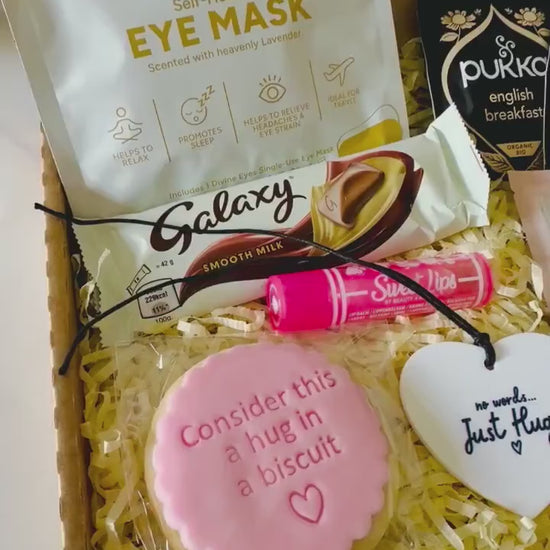 Hug in a Box - Pamper Hamper - Spa Gift for Her - Get Well Soon Recovery Gift - Self Care Package - Thinking of You Gift - Letterbox Gift