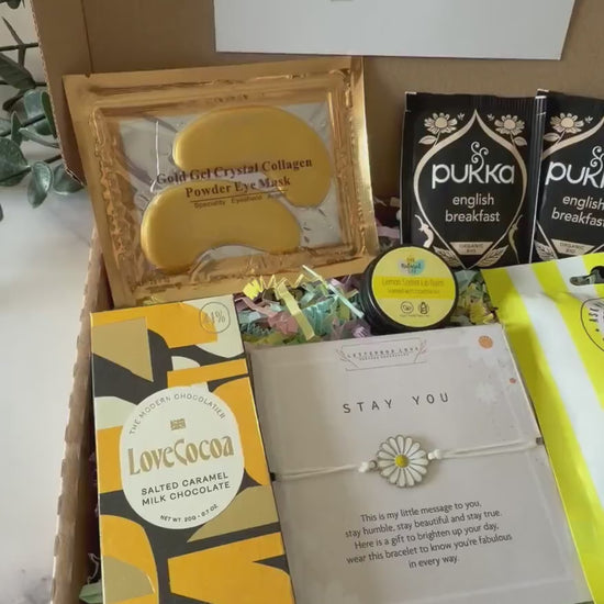 Sunshine Pick Me Up Gift - Hug in a Box - Thinking Of You Hamper - Self Care Package - Gifts For Her - Letterbox Gift - Get Well Soon Gift
