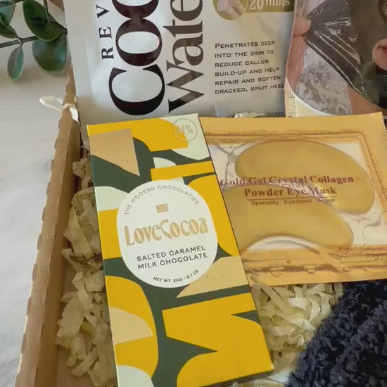 Mens Pamper Gift Box - Hug in a Box - Self Care Letterbox Gift - Pick me Up - Get Well Soon - Gifts for Him - Care Package - Birthday Gift