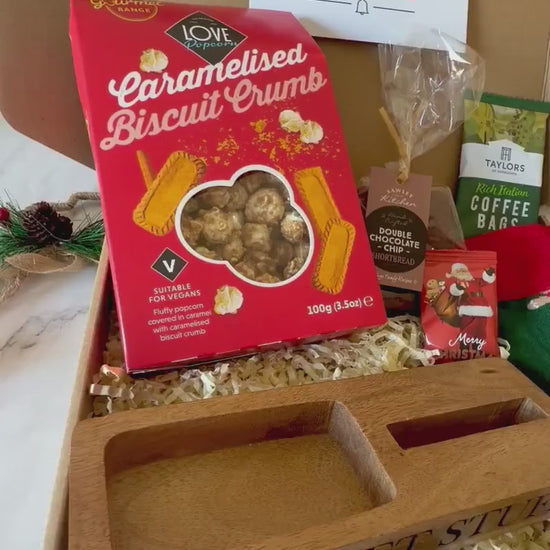 Mens Christmas Gift Box - Christmas Hamper for him - Xmas Eve Box - Colleague Present - Hug in a Box - Secret Santa - Christmas Treat Box