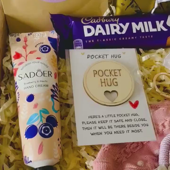 Hug in a Box Gift for Her - Self Care Gift Box - Thinking of You Care Package - Relaxation Hamper - Get Well Soon Letterbox Gift - Wellness