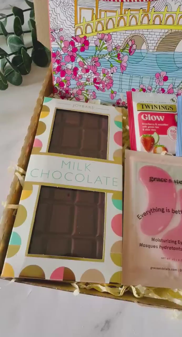 Distraction Gift Box - Get Well Soon Letterbox Gift - Recovery Gift - Womens Care Package - Hug in a Box - Hospital Gift - Pamper Self Care