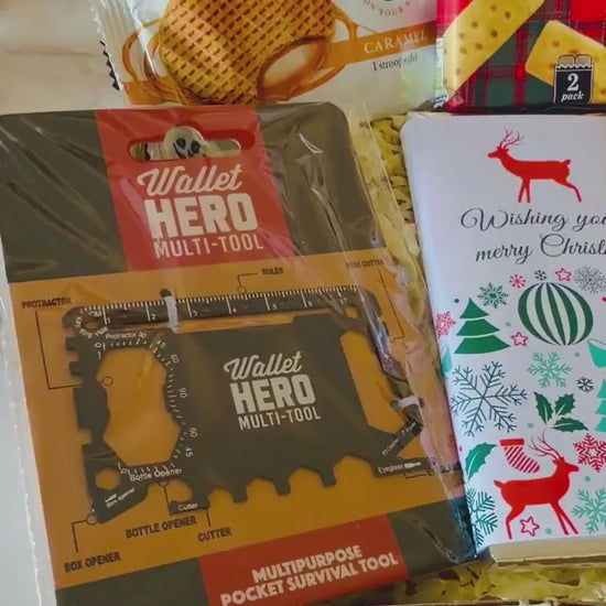 Mens Christmas Gift - Christmas Gift Box for him - Christmas Eve Box - Colleague Present - Hug in a Box - Secret Santa - Xmas Letterbox Gift