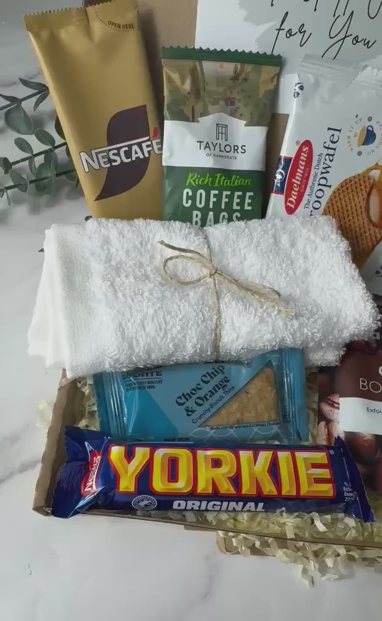 Mens Pamper Gift Box - Self Care Letterbox Gift - Pick me Up Giftbox - Get Well Soon - Gifts for Him - Hug in a Box - Care Package