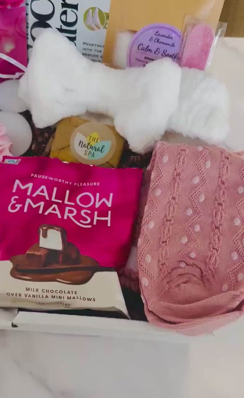 PAMPER HAMPER - Letterbox Gift For Her - Spa Self-Care Giftbox - Birthday Giftbox - Friend Giftbox - Carepackage Gift - Personalised