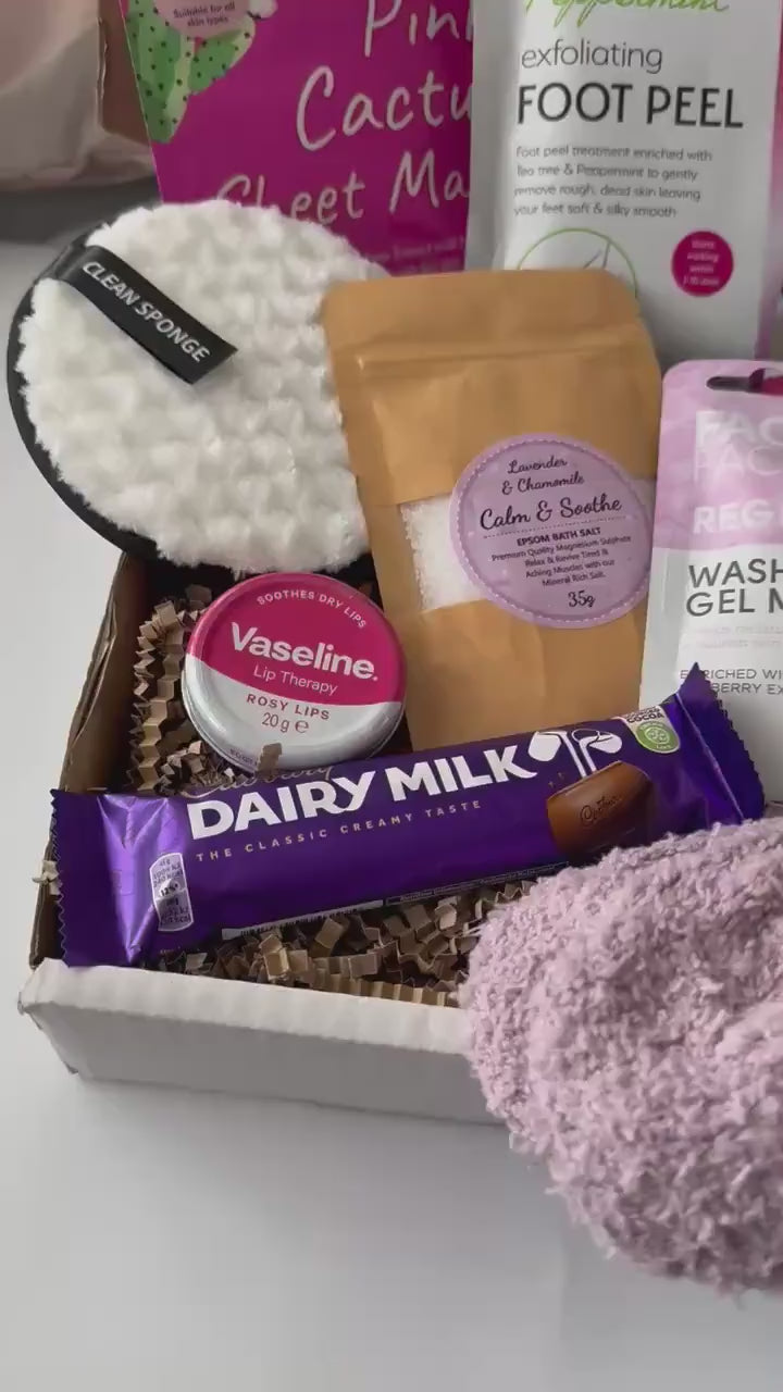 Cosy Pamper Hamper - Pamper Gift For Her - Spa Gift Set -Birthday - Relax - Self Care Package - Hug in a Box - Pick me Up - Thinking of You