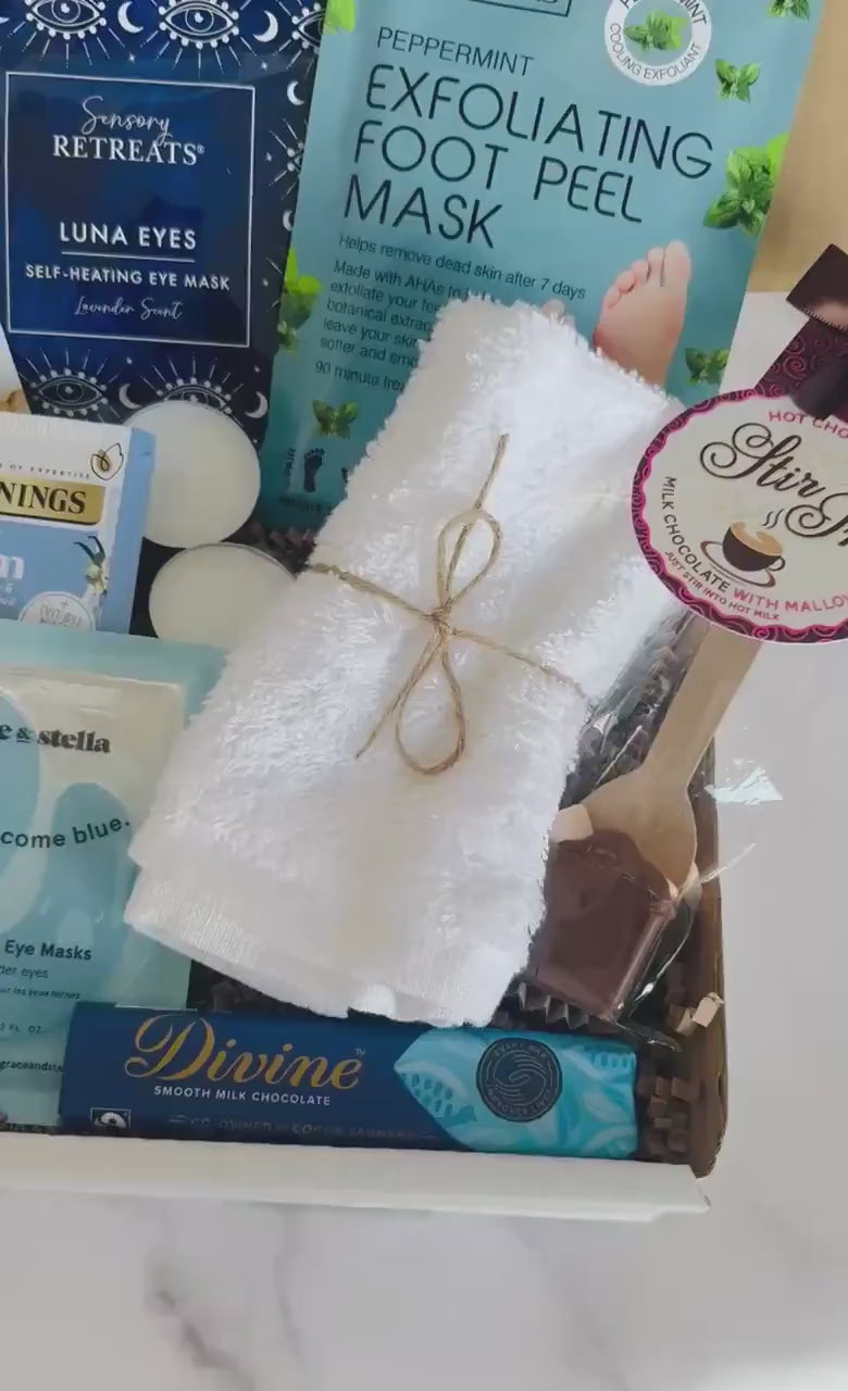 Wellness Gift Box - Pamper Hamper - Spa Self- Care Giftbox - Birthday - Friend Giftbox - Care Package Gift- Personalised - Spa in a Box