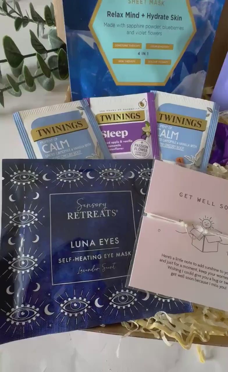 Recovery Get Well Soon Gift - Letterbox Gift - Thinking of You Hamper - Post Surgery Gift - Relaxation Cancer Care Package - Personalised