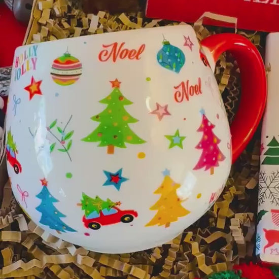 Christmas Hamper - Christmas Eve Box - Hug in a Box - Movie Night Box - Xmas Ladies Gift Box - Cosy Christmas Gift for Her - Mug Gift Set