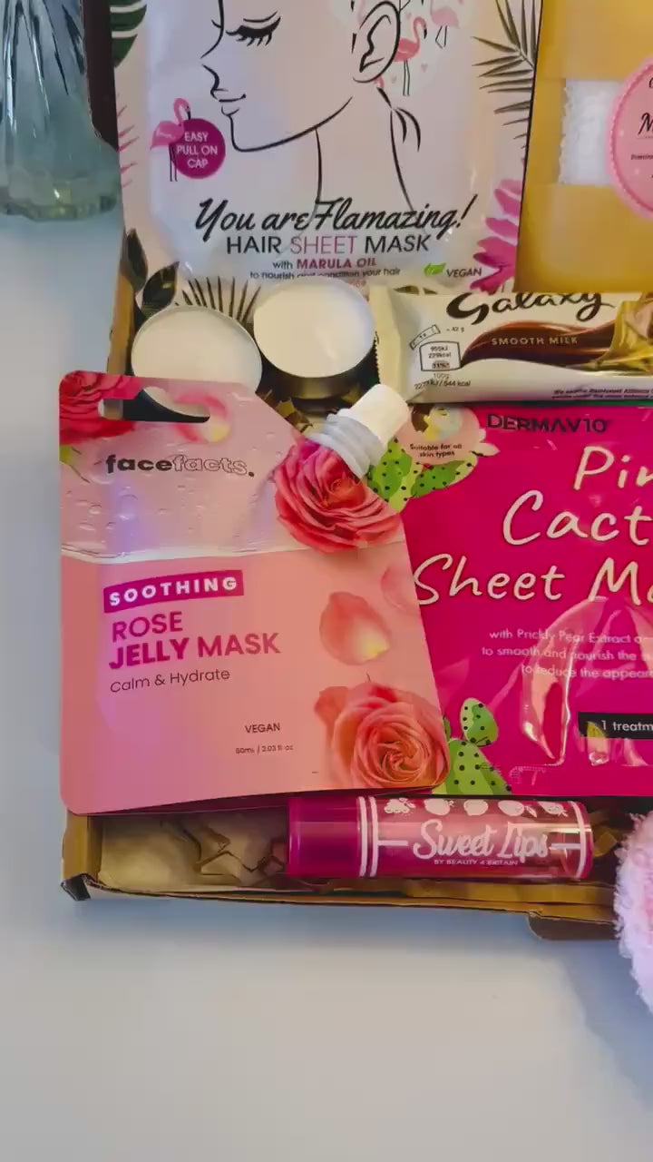 Self Care Pamper Hamper – Spa Relaxation Gift Box for Her