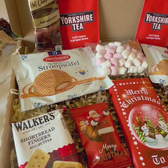Couples Christmas Hamper - Christmas Gift Box for them - Letterbox Gift - Gifts for Grandparents - Gifts for Couples - Xmas Movie Night Box