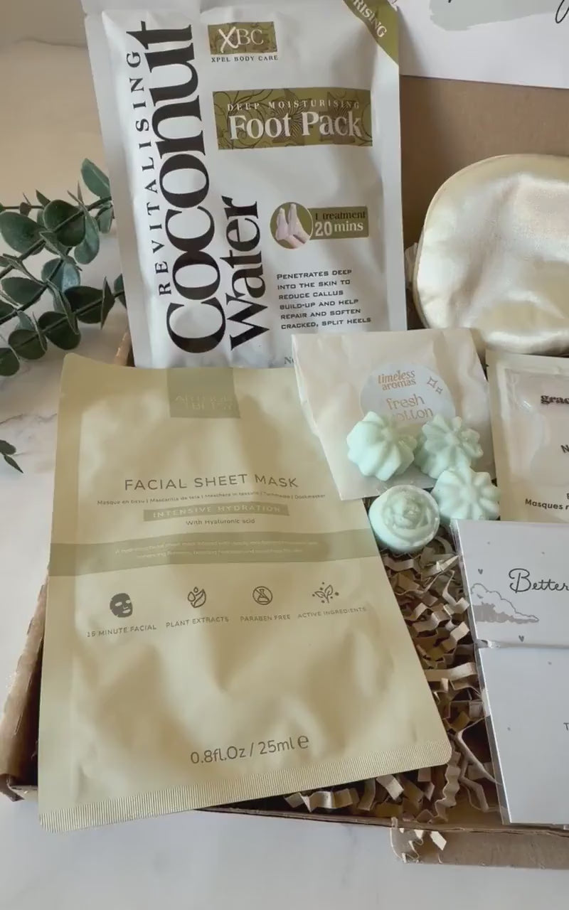 Care Package - Hug in a Box - Thinking Of You - Get Well Soon - Pamper Hamper - Sympathy - Pick me Up Gift Box - Personalised Self Care Gift