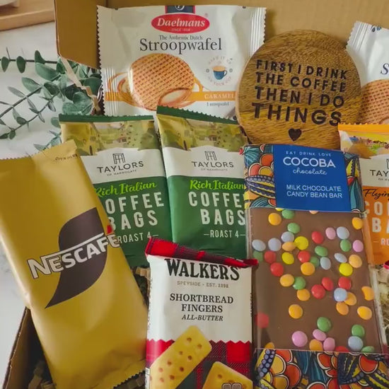 Coffee Hamper - Hug in a Box - Thinking of You - Birthday Gift - Get Well Soon - Congratulations - Anniversary - New Home - Thank you Gift