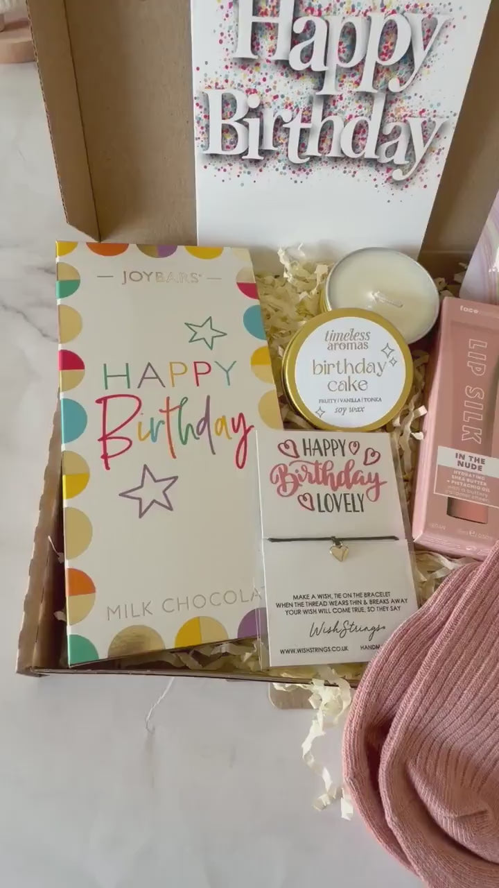 Birthday Gift for Her - Pamper Hamper - Gift for Friend - Gift for Mum - Personalised Letterbox Gift - Birthday Treat Box - Self Care Gift